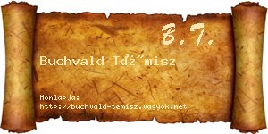 Buchvald Témisz névjegykártya